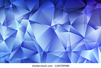 Light BLUE vector cover in polygonal style. Abstract gradient illustration with triangles. Pattern for busines ad, booklets, leaflets