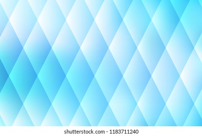 Light BLUE vector cover in polygonal style. Modern abstract illustration with colorful rectangles. Pattern for commercials.