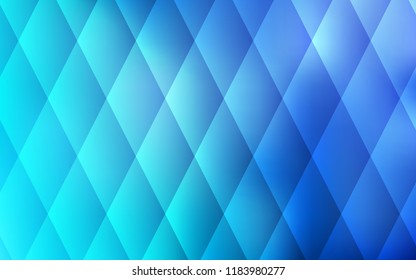 Light BLUE vector cover in polygonal style. Beautiful illustration with rectangles and squares. Pattern can be used for websites.