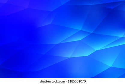 Light BLUE vector cover in polygonal style. Beautiful illustration with triangles in nature style. Pattern can be used for websites.