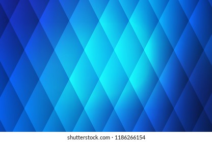 Light BLUE vector cover in polygonal style. Decorative design in abstract style with rectangles. Pattern for commercials.