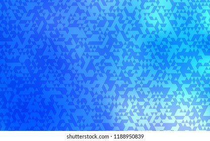 Light BLUE vector cover in polygonal style. Glitter abstract illustration with triangular shapes. Pattern for busines ad, booklets, leaflets