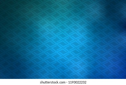 Light BLUE vector cover in polygonal style. Abstract gradient illustration with rectangles. Modern template for your landing page.