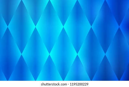 Light BLUE vector cover in polygonal style. Modern abstract illustration with colorful rectangles. Modern template for your landing page.