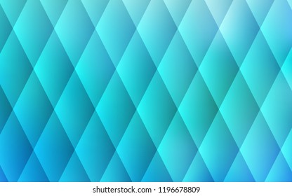 Light BLUE vector cover in polygonal style. Modern abstract illustration with colorful rectangles. Pattern for busines ad, booklets, leaflets