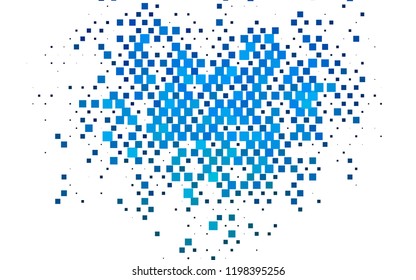 Light BLUE vector cover in polygonal style. Illustration with set of colorful rectangles. Smart design for your business advert.