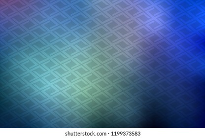 Light BLUE vector cover in polygonal style. Rectangles on abstract background with colorful gradient. The template can be used as a background.