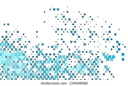 Light BLUE vector cover in polygonal style. Rectangles on abstract background with colorful gradient. Pattern for busines ad, booklets, leaflets