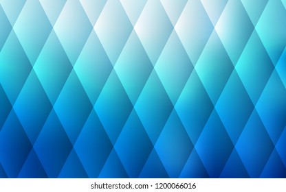 Light BLUE vector cover in polygonal style. Illustration with set of colorful rectangles. The template can be used as a background.