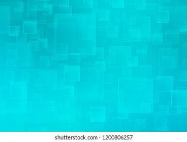 Light BLUE vector cover in polygonal style. Rectangles on abstract background with colorful gradient. The template can be used as a background.