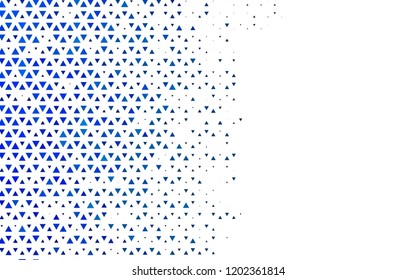 Light BLUE vector cover in polygonal style. Decorative design in abstract style with triangles. Modern template for your landing page.