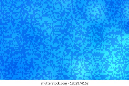 Light BLUE vector cover in polygonal style. Modern abstract illustration with colorful triangles. Modern template for your landing page.