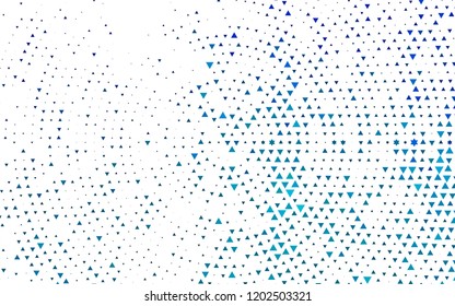 Light BLUE vector cover in polygonal style. Abstract gradient illustration with triangles. Best design for your ad, poster, banner.