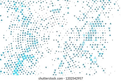 Light BLUE vector cover in polygonal style. Modern abstract illustration with colorful triangles. Best design for your ad, poster, banner.
