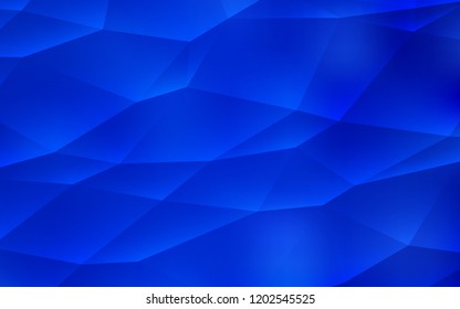 Light BLUE vector cover in polygonal style. Triangles on abstract background with colorful gradient. Pattern can be used for websites.