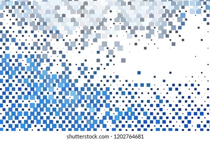 Light BLUE vector cover in polygonal style. Modern abstract illustration with colorful rectangles. Best design for your ad, poster, banner.
