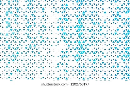 Light BLUE vector cover in polygonal style. Abstract gradient illustration with triangles. Template for wallpapers.