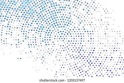 Light BLUE vector cover in polygonal style. Beautiful illustration with triangles in nature style. Best design for your ad, poster, banner.
