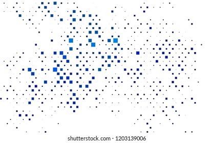 Light BLUE vector cover in polygonal style. Modern abstract illustration with colorful rectangles. Pattern for commercials.
