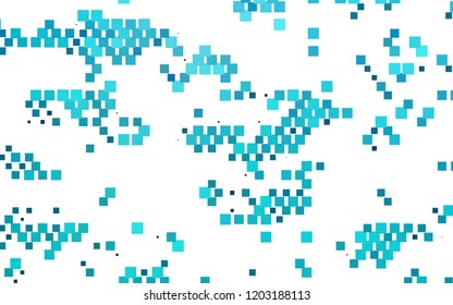 Light BLUE vector cover in polygonal style. Abstract gradient illustration with rectangles. Best design for your ad, poster, banner.