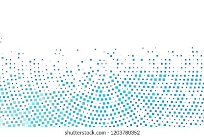 Light BLUE vector cover in polygonal style. Rectangles on abstract background with colorful gradient. Best design for your ad, poster, banner.