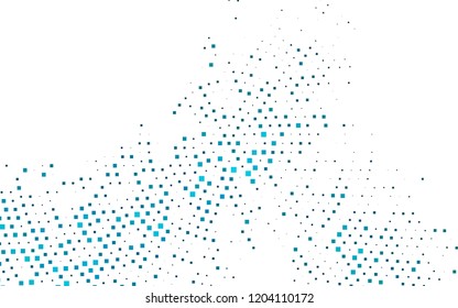 Light BLUE vector cover in polygonal style. Glitter abstract illustration with rectangular shapes. Pattern for commercials.