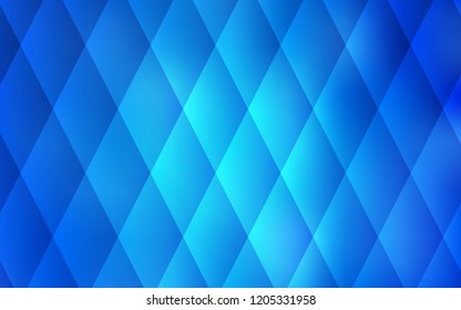 Light BLUE vector cover in polygonal style. Abstract gradient illustration with rectangles. Pattern for commercials.