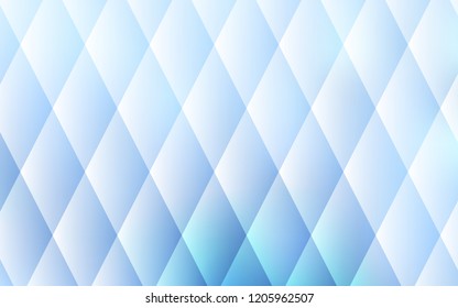 Light BLUE vector cover in polygonal style. Beautiful illustration with rectangles and squares. Best design for your ad, poster, banner.