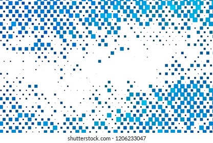Light BLUE vector cover in polygonal style. Decorative design in abstract style with rectangles. Pattern for busines ad, booklets, leaflets