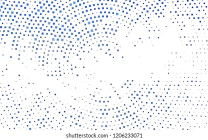 Light BLUE vector cover in polygonal style. Glitter abstract illustration with rectangular shapes. Modern template for your landing page.