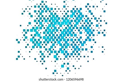 Light BLUE vector cover in polygonal style. Abstract gradient illustration with rectangles. Pattern for busines ad, booklets, leaflets