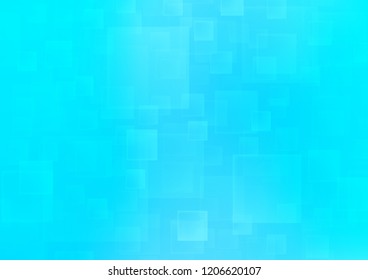 Light BLUE vector cover in polygonal style. Modern abstract illustration with colorful rectangles. Best design for your ad, poster, banner.