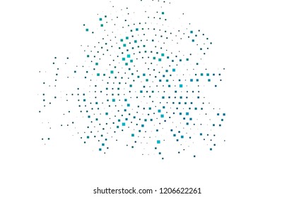 Light BLUE vector cover in polygonal style. Rectangles on abstract background with colorful gradient. Best design for your ad, poster, banner.