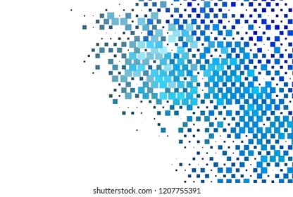 Light BLUE vector cover in polygonal style. Glitter abstract illustration with rectangular shapes. Pattern for busines ad, booklets, leaflets