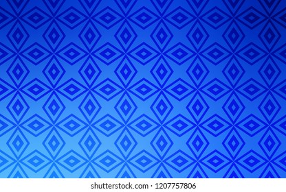 Light BLUE vector cover in polygonal style. Beautiful illustration with rectangles and squares. Smart design for your business advert.