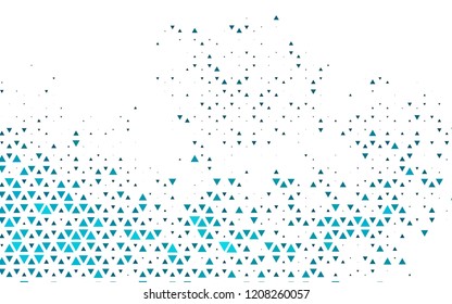 Light BLUE vector cover in polygonal style. Glitter abstract illustration with triangular shapes. Modern template for your landing page.