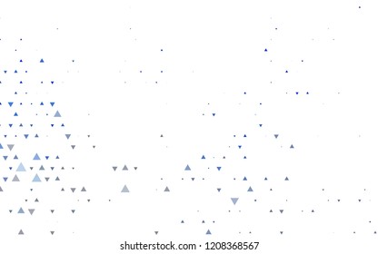 Light BLUE vector cover in polygonal style. Glitter abstract illustration with triangular shapes. Pattern for commercials.