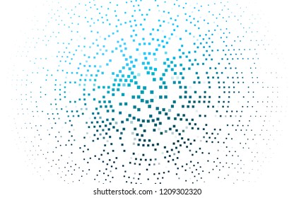 Light BLUE vector cover in polygonal style. Glitter abstract illustration with rectangular shapes. Modern template for your landing page.