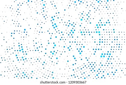 Light BLUE vector cover in polygonal style. Glitter abstract illustration with rectangular shapes. Pattern for busines ad, booklets, leaflets