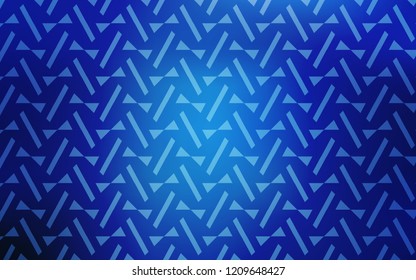 Light BLUE vector cover with polygonal style. Glitter abstract illustration with triangular shapes. Pattern for websites.
