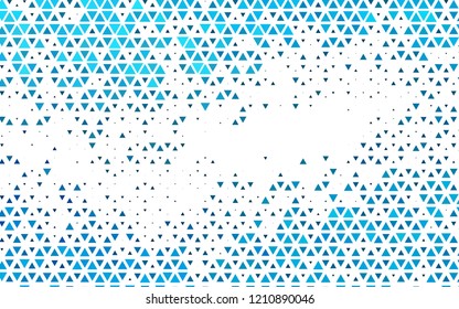 Light BLUE vector cover in polygonal style. Decorative design in abstract style with triangles. Pattern can be used for websites.