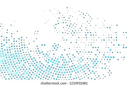 Light BLUE vector cover in polygonal style. Decorative design in abstract style with rectangles. Modern template for your landing page.
