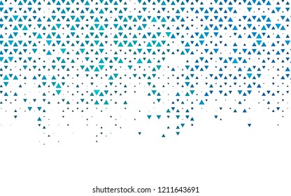 Light BLUE vector cover in polygonal style. Illustration with set of colorful triangles. Pattern for busines ad, booklets, leaflets