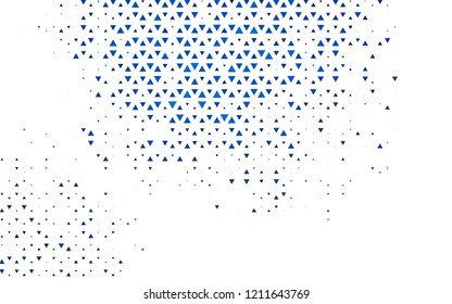 Light BLUE vector cover in polygonal style. Beautiful illustration with triangles in nature style. Pattern can be used for websites.