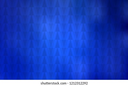 Light BLUE vector cover with polygonal style. Triangles on abstract background with colorful gradient. Pattern for booklets, leaflets