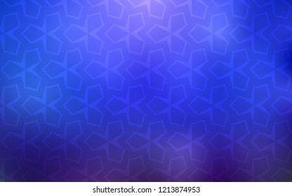 Light BLUE vector cover in polygonal style. Glitter abstract illustration with rectangular shapes. Smart design for your business advert.