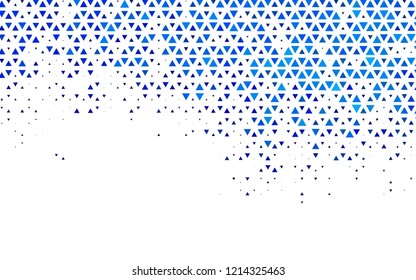 Light BLUE vector cover in polygonal style. Modern abstract illustration with colorful triangles. Pattern for busines ad, booklets, leaflets