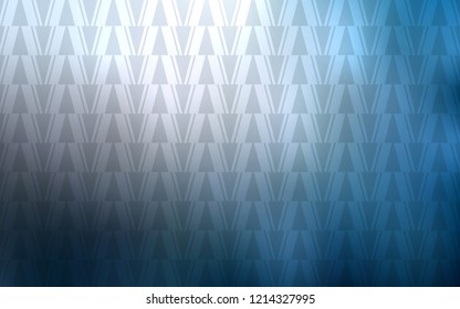 Light BLUE vector cover with polygonal style. Beautiful illustration with triangles in nature style. Pattern for websites.