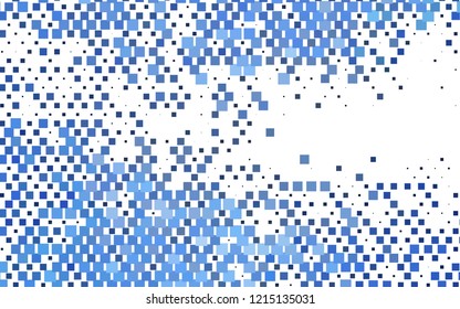 Light BLUE vector cover in polygonal style. Decorative design in abstract style with rectangles. Pattern for busines ad, booklets, leaflets