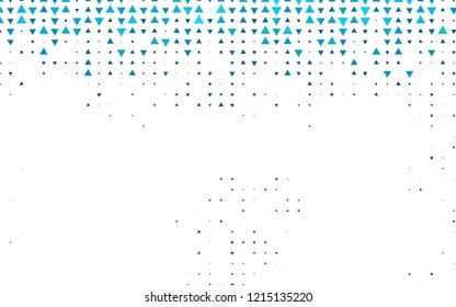 Light BLUE vector cover in polygonal style. Beautiful illustration with triangles in nature style. Pattern for commercials.